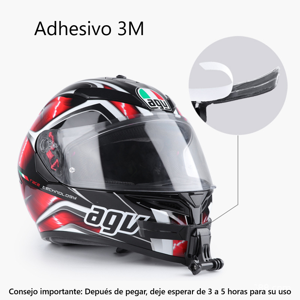 Soporte Montura Porta Camara Para Casco De Moto Gopro Actioncam