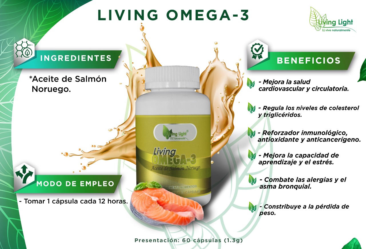 Omega-3 - Triglicéridos, Colesterol, Mejora Aprendizaje y Estrés