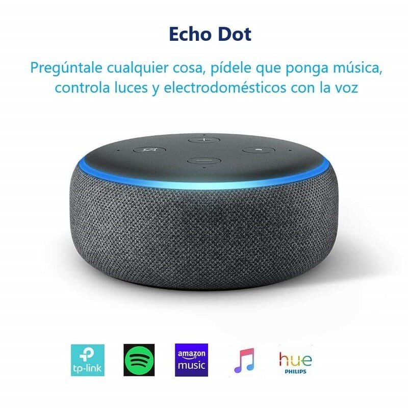Alexa Echo Dot 3ra. Generación color Negro