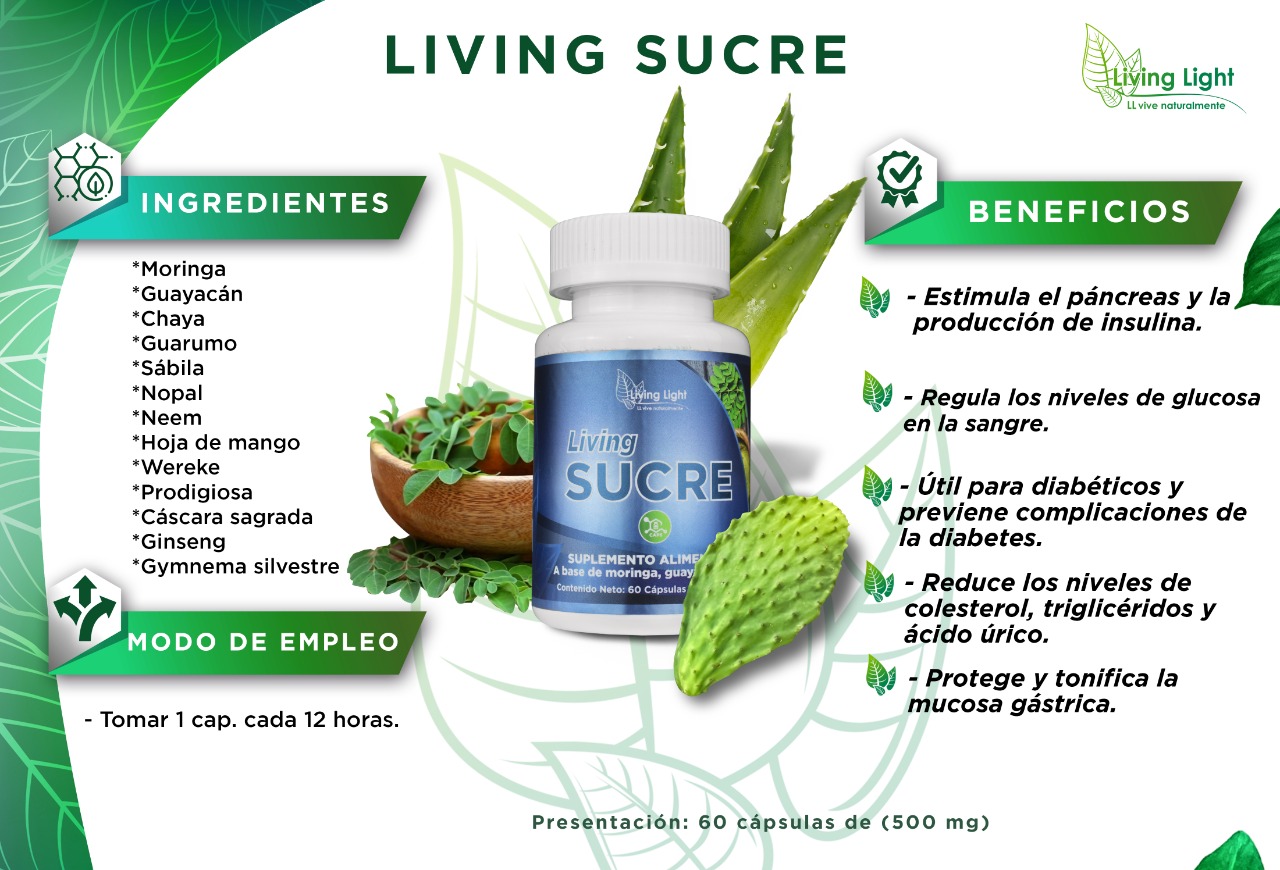 Produce Insulina, Regula Glucosa, Diabeticos y Propensos - Sucre