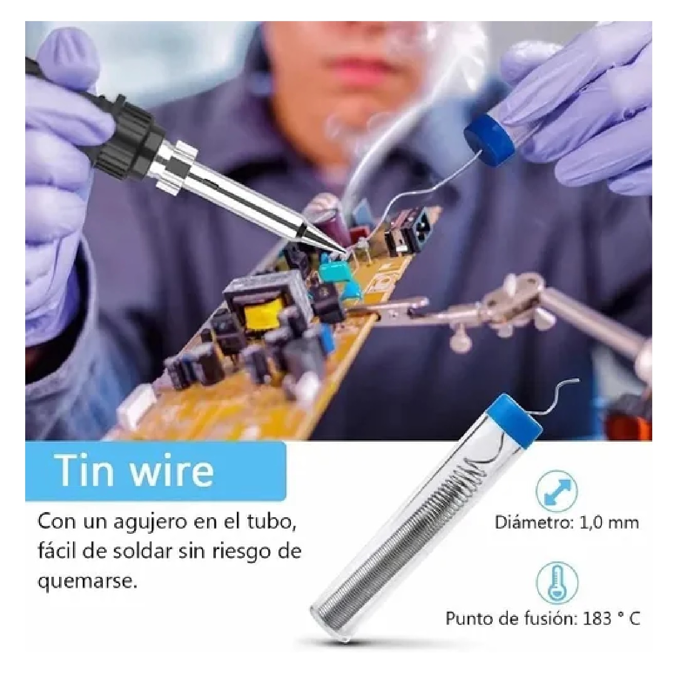 Kit De Soldador Eléctrico 376 Pcs Cautin Regulable 110v 60w