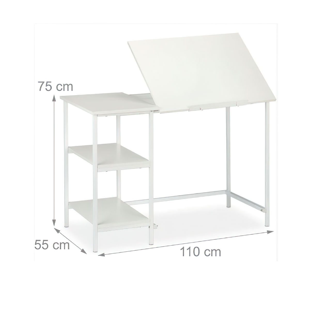 Escritorio reclinable mesa de dibujo con soporte inclinable restirador extensible