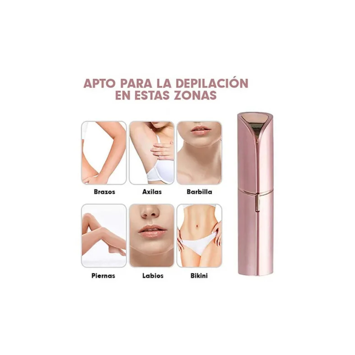 Removedor de vello facial 