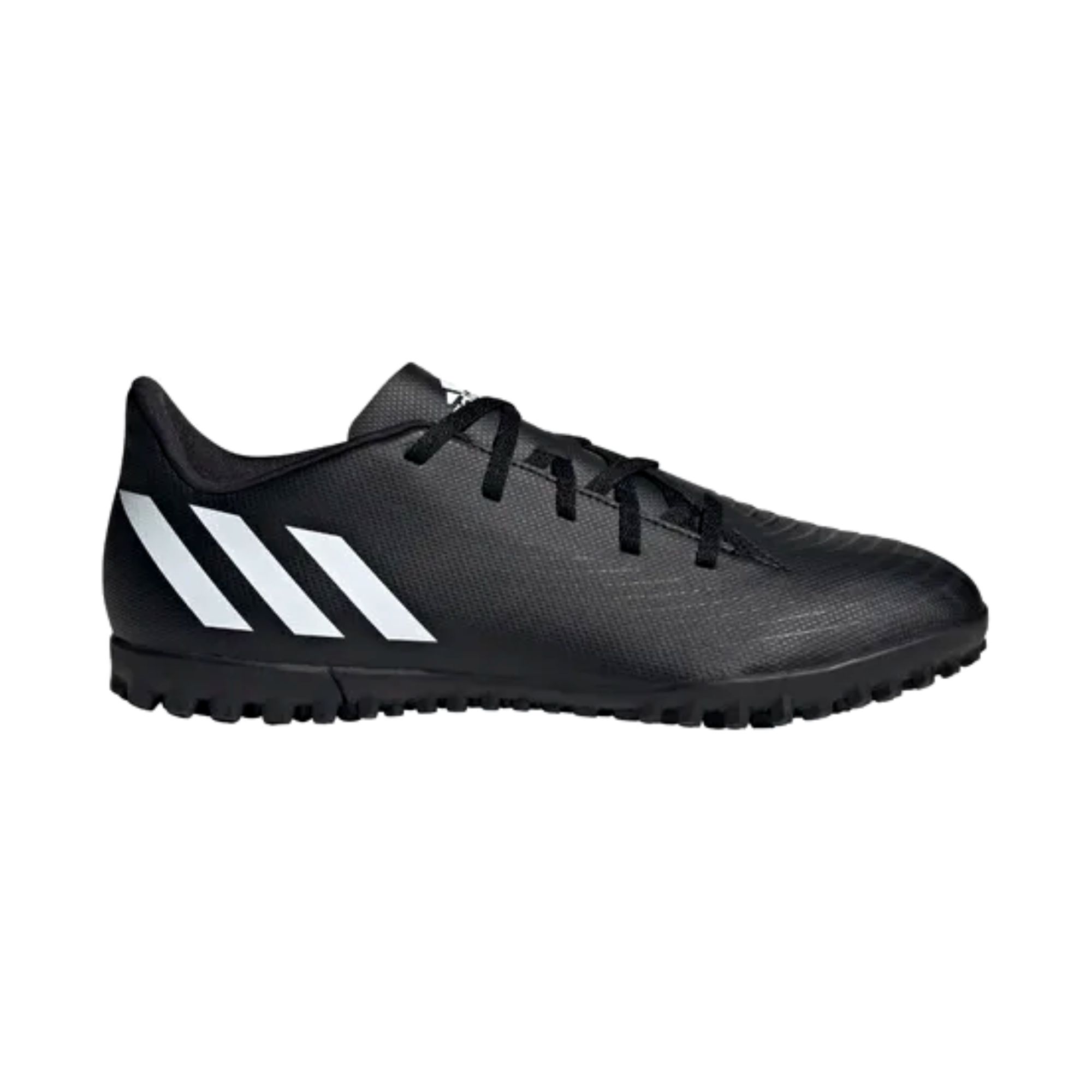 Tenis Adidas Predator Edge.4 TF Fútbol Rápido Negro con Blanco Hombre Originales GX0010