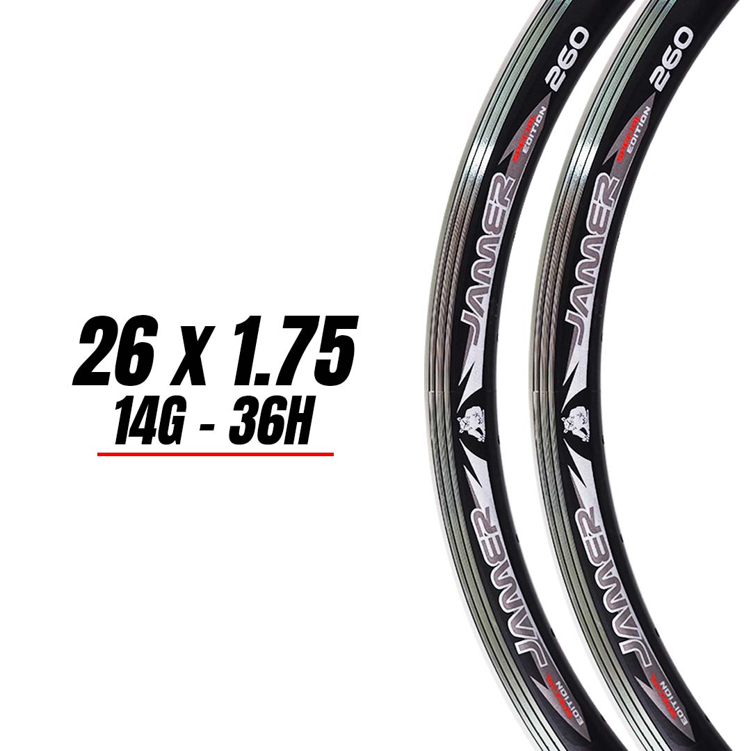 Dos Aros Bicicleta Ligero De Aluminio De 36 Hoyos 26 X 1.75