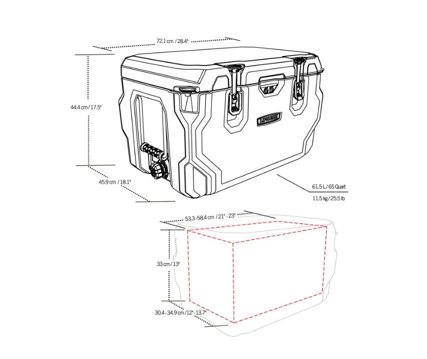 Hielera De Alto Rendimiento De 65q Lifetime