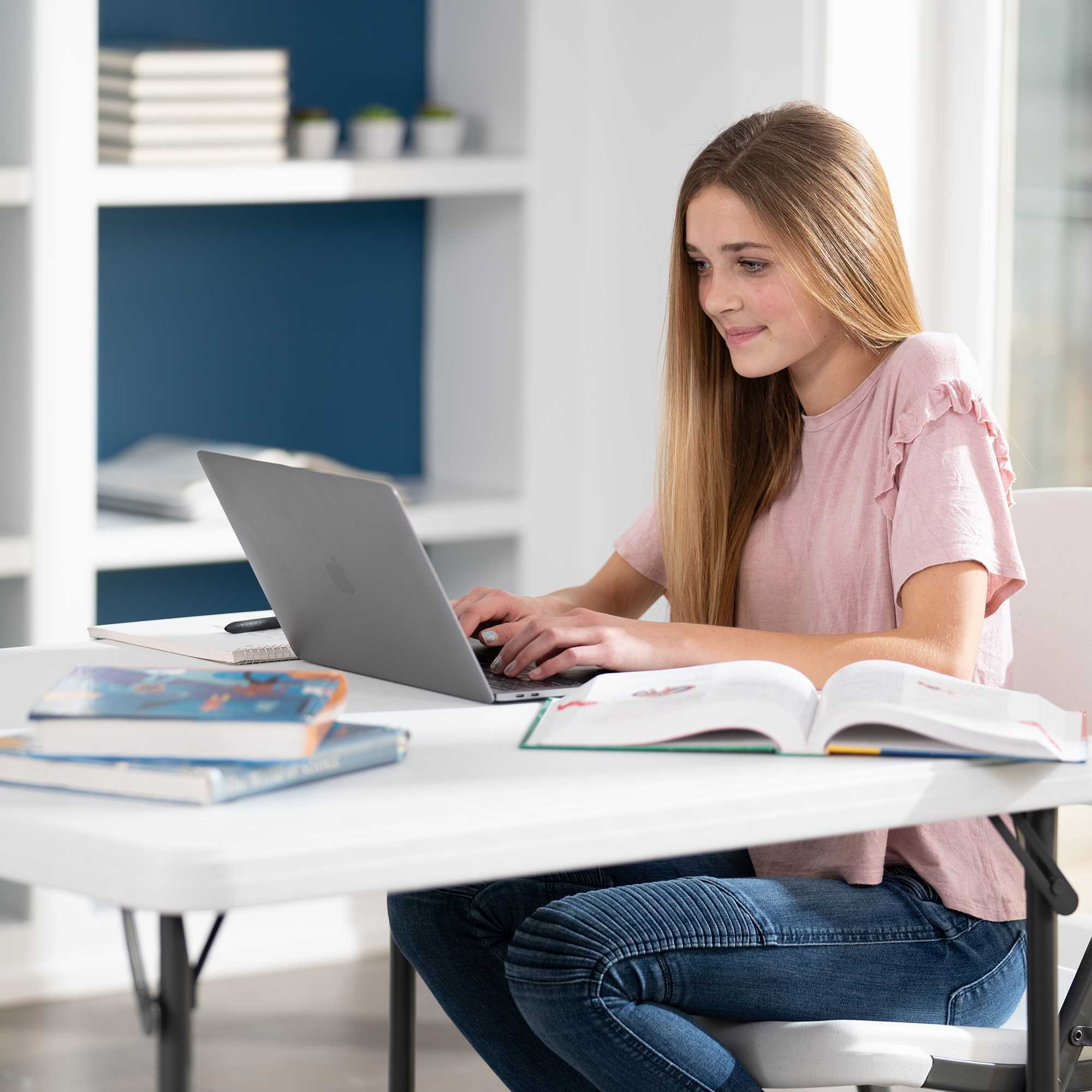 Mesa Cuadrada Plegable 94cm Lifetime