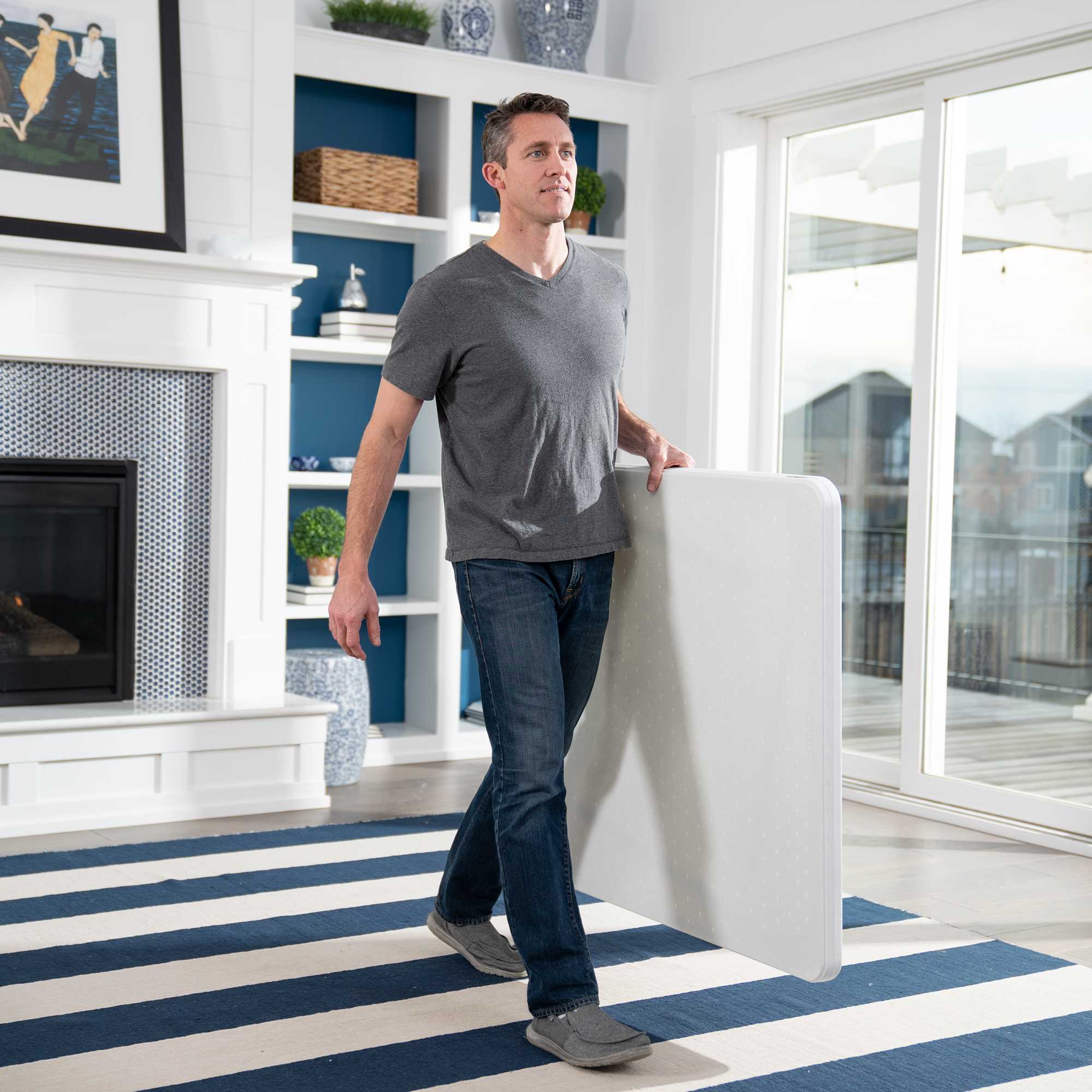 Mesa Cuadrada Plegable 94cm Lifetime