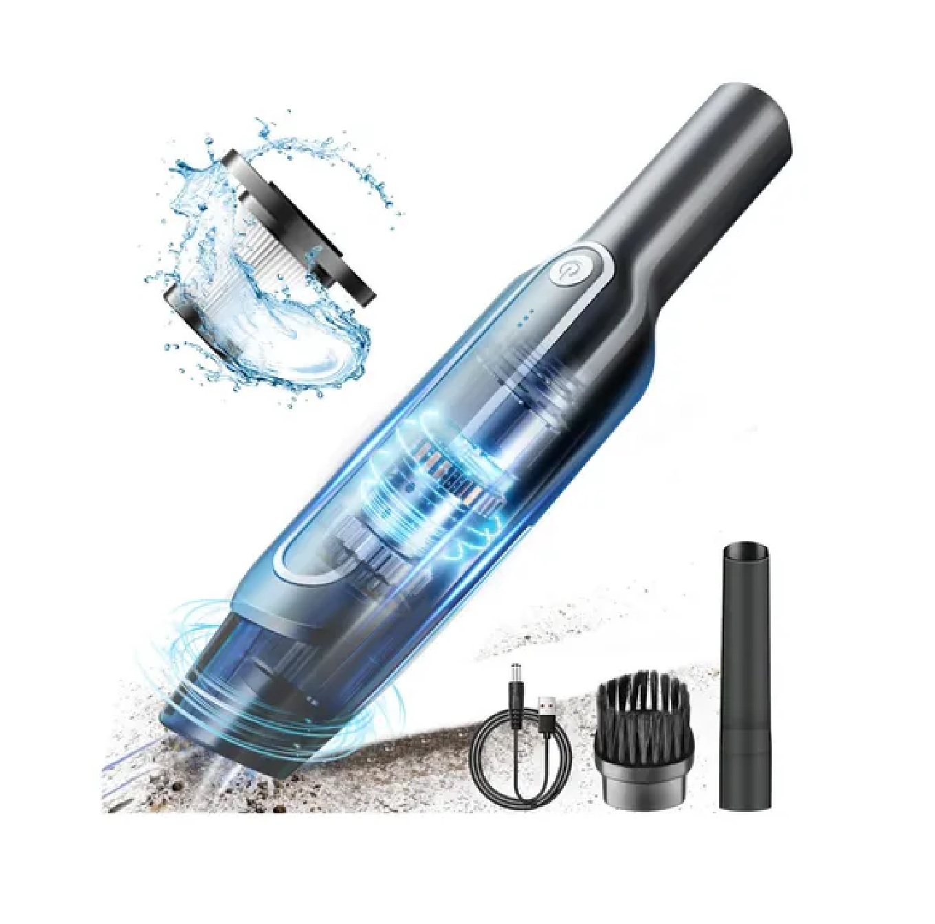 Aspiradora De Mano Inalambrica Portatil Pequeña Para Carro