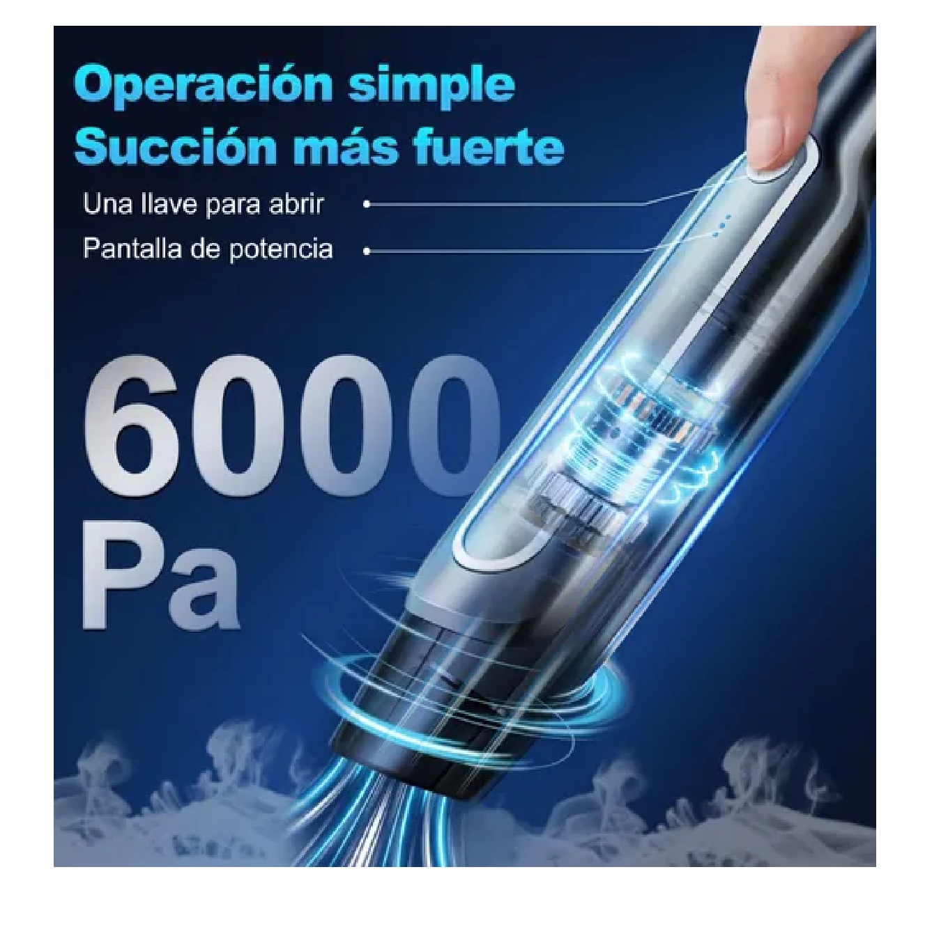 Aspiradora De Mano Inalambrica Portatil Pequeña Para Carro