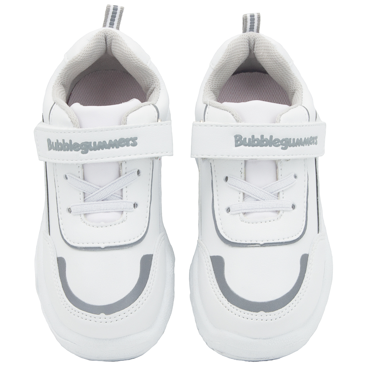 Tenis Escolar Bubble Gummers Oton Velcro Blanco 18-21