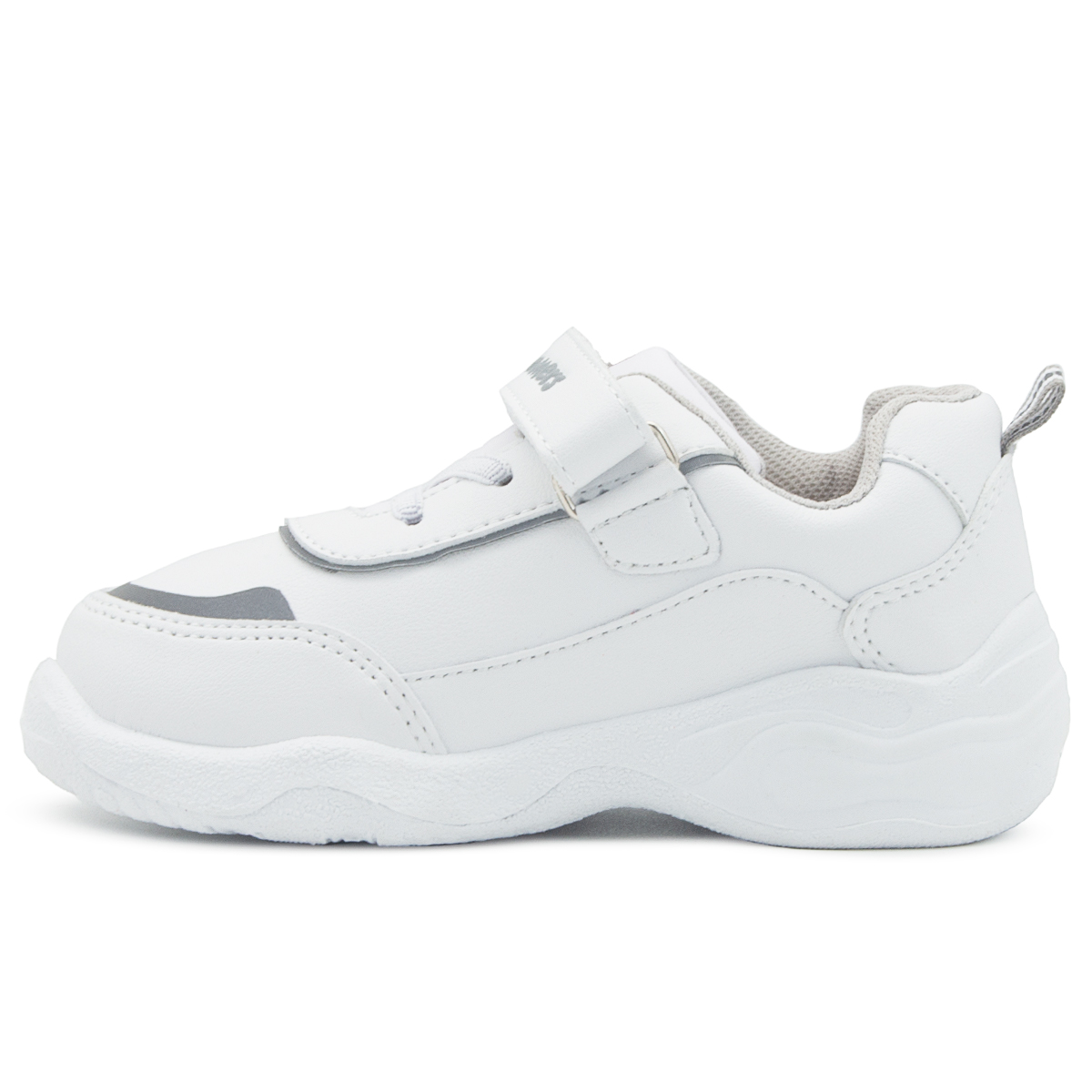 Tenis Escolar Bubble Gummers Oton Velcro Blanco 18-21