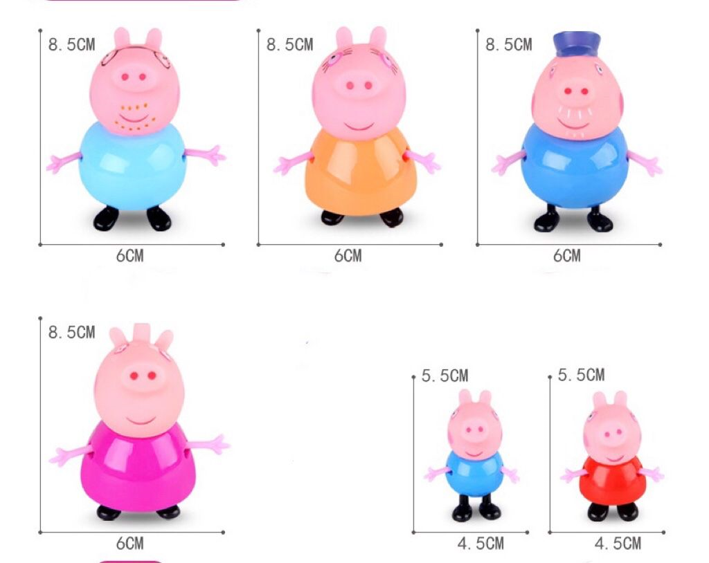 Bote De Abuelo Pequeña Cerdita Peppa Bathtime Boat *6 Pzas*