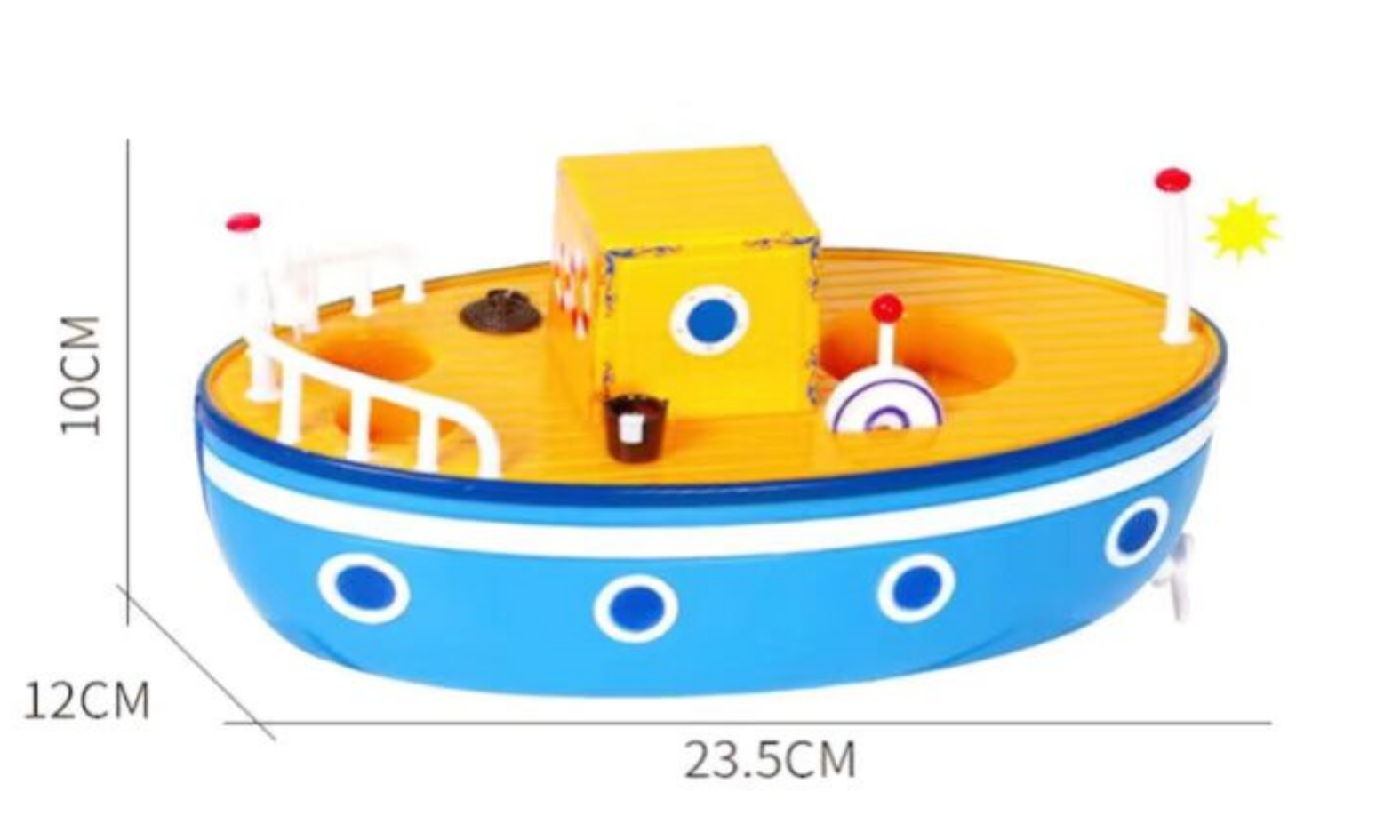 Bote De Abuelo Pequeña Cerdita Peppa Bathtime Boat *6 Pzas*