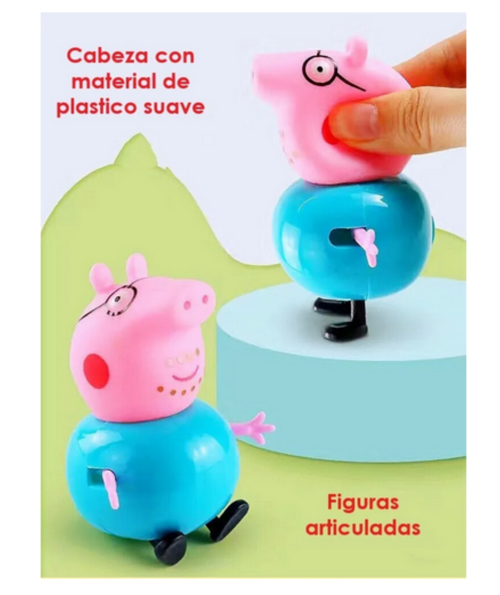 Bote De Abuelo Pequeña Cerdita Peppa Bathtime Boat *6 Pzas*