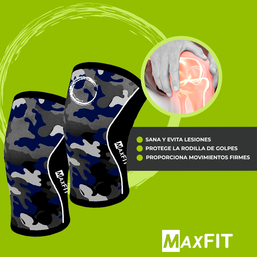 Rodilleras Elasticas De Neopreno Crossfit -gym Maxfit Gm424