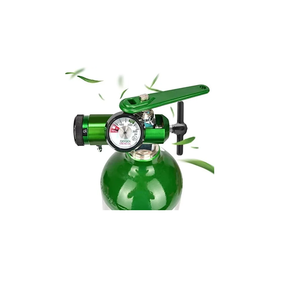 Regulador Con Manómetro Para Tanque Canula+vaso