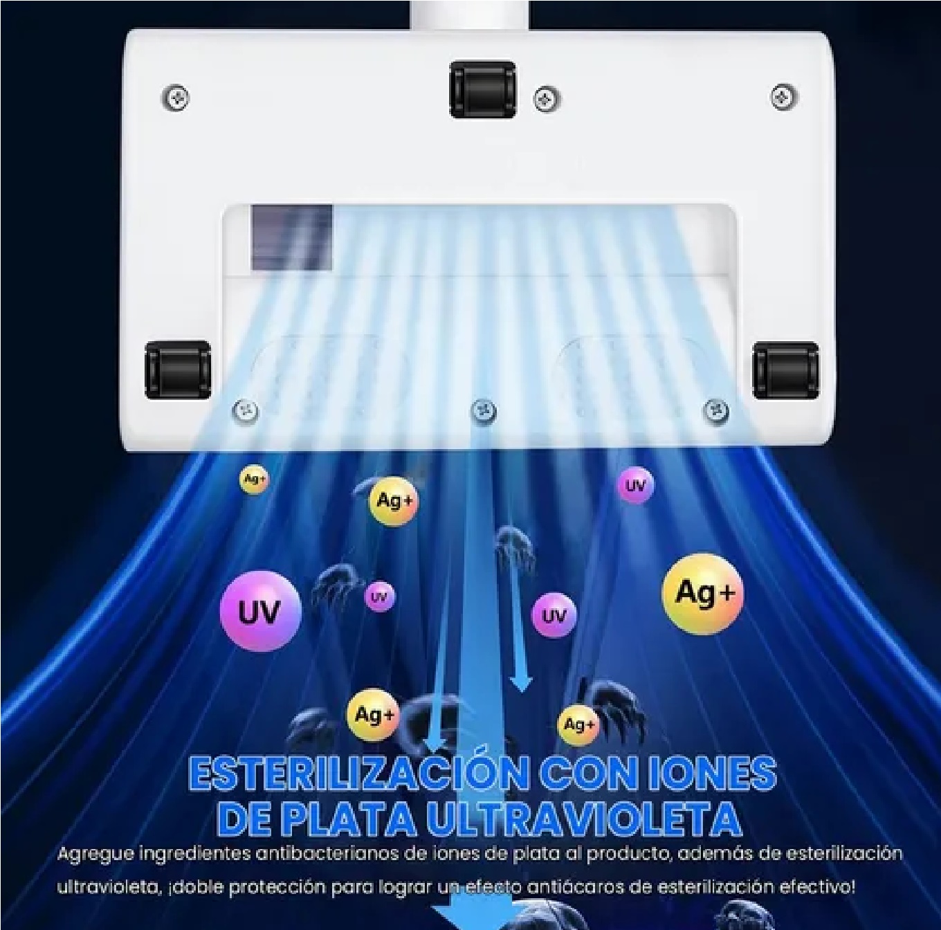 Aspirador De Cama Luz Uv Desinfectante Eliminación De Ácaros