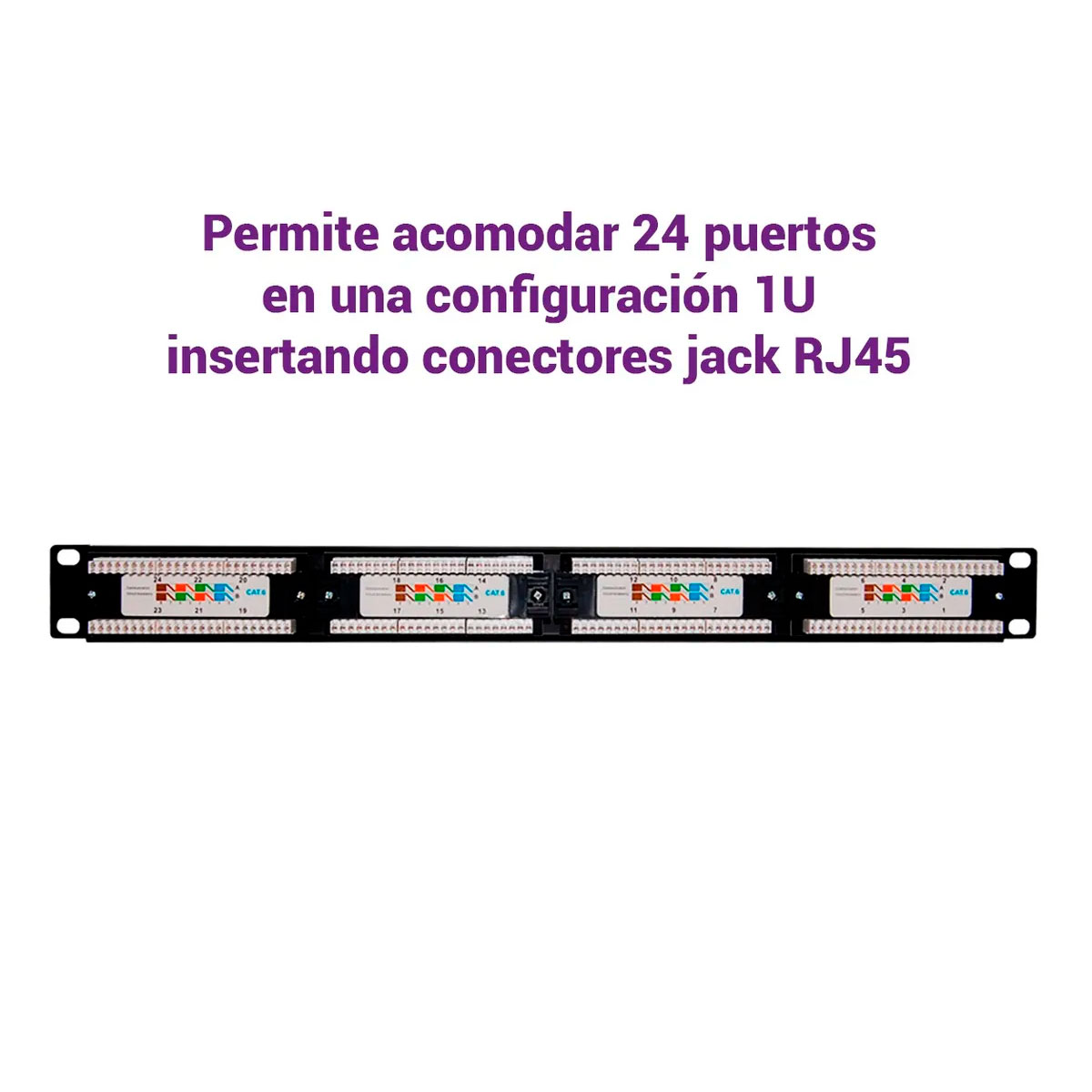 Patch Panel Cat6 Precargado De 24 Puertos Ens-pa24p6 Enson