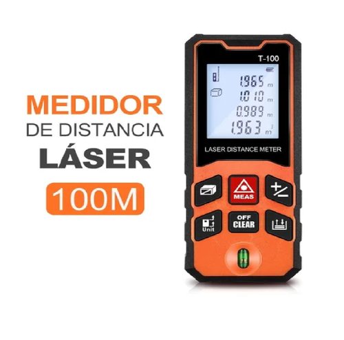 Medidor Distancia Láser 100m telemetro Distanciómetro