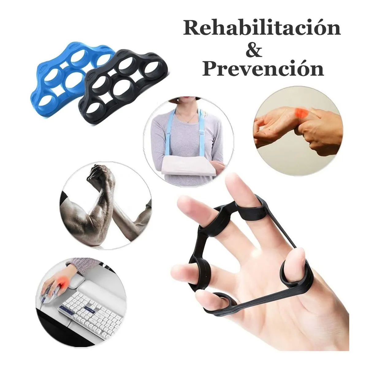 Ejercitador De Mano Y Dedos Kit, Pelota Antiestrés, 6 Piezas