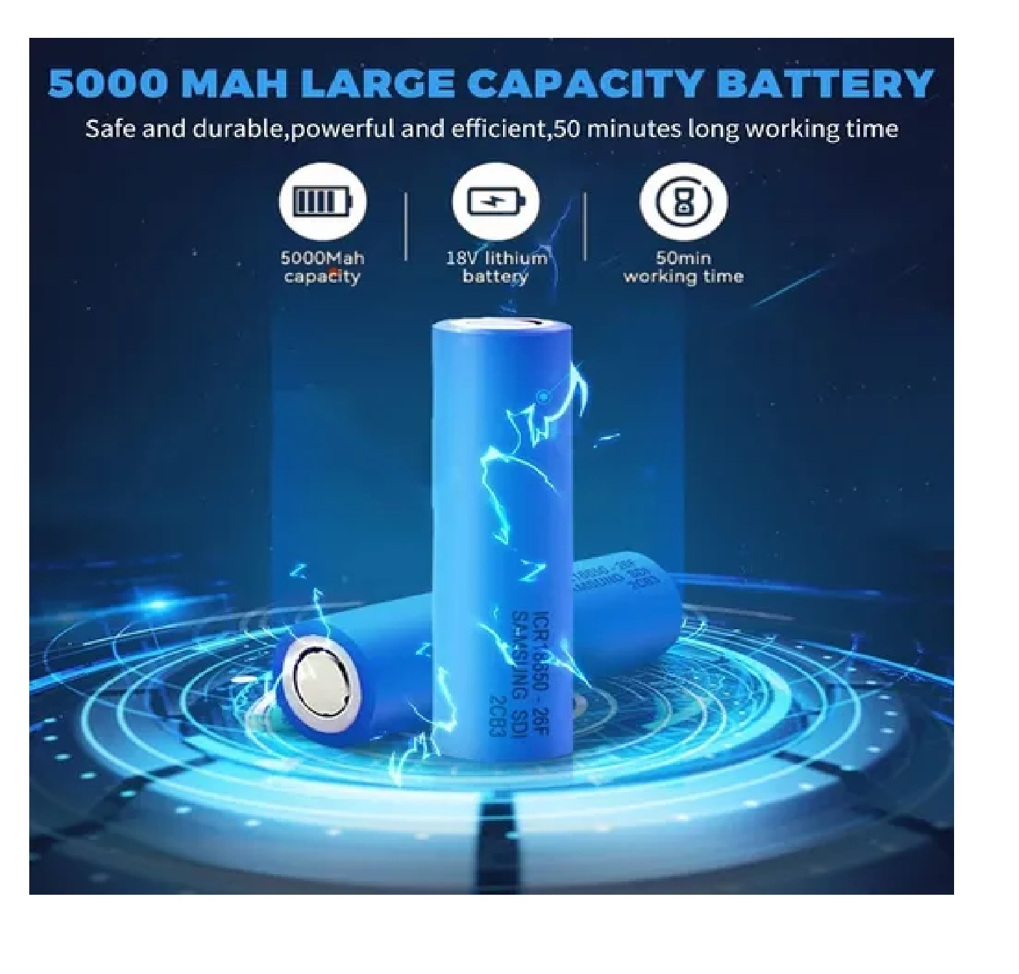 Hidrolavadora Inalámbrica Con Extensión Y Manguera 5m Azul