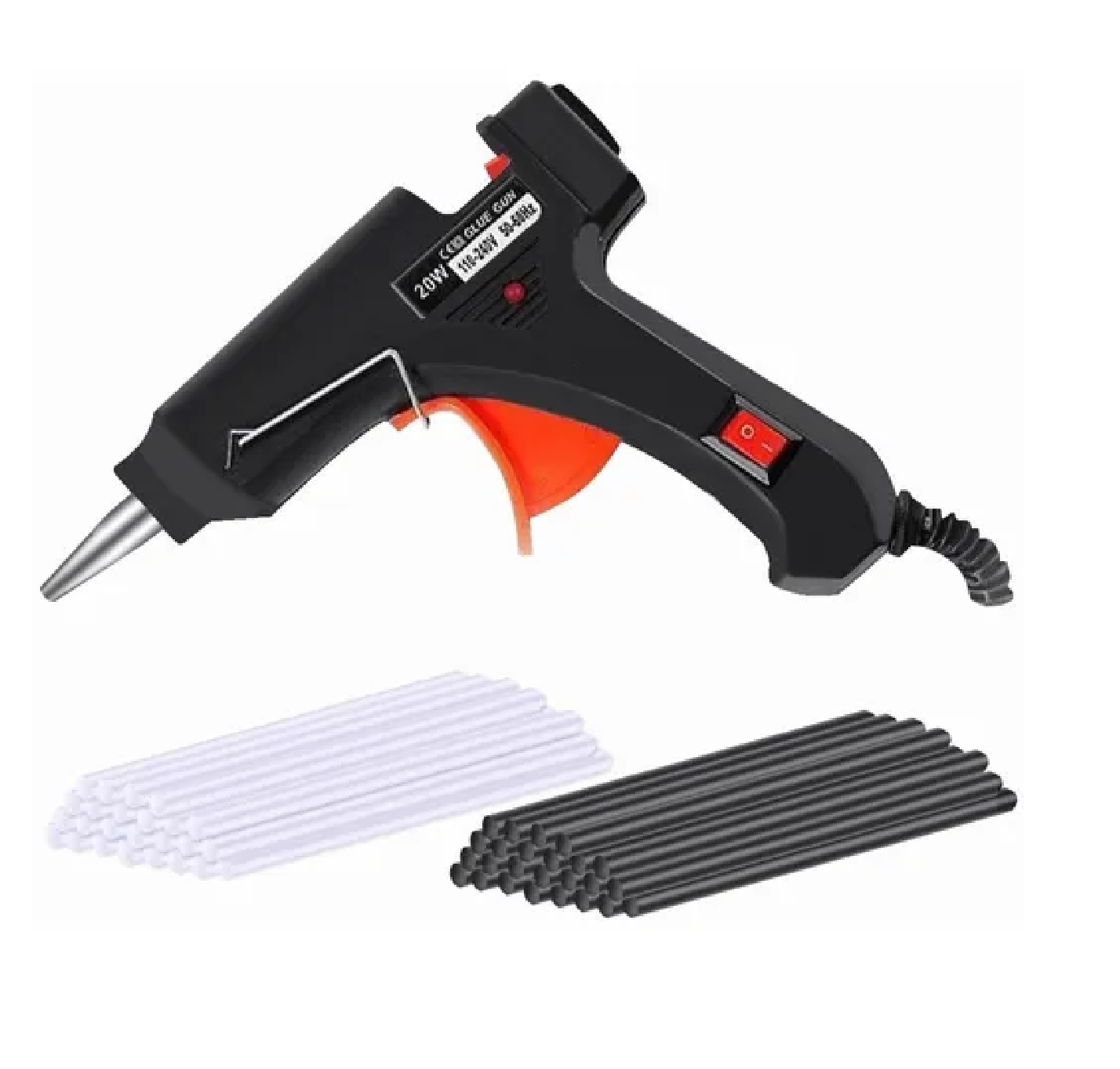 Kit Pistola De Silicon Caliente Eléctrica c/ 50 Barras