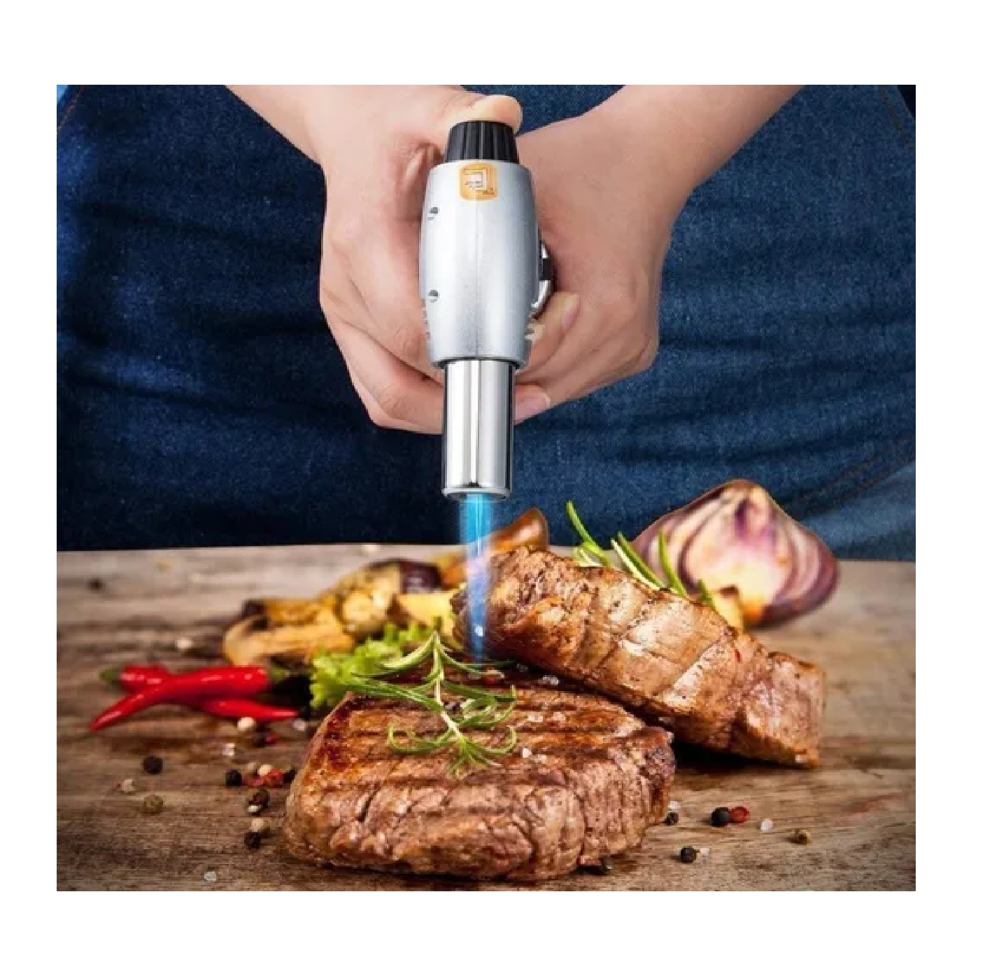 Encendedor Soplete Recargable Para Cocina Flama Regulable