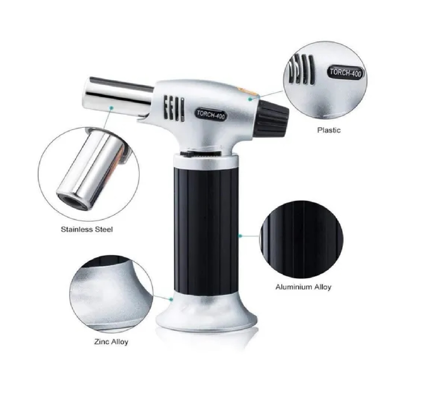 Encendedor Soplete Recargable Para Cocina Flama Regulable