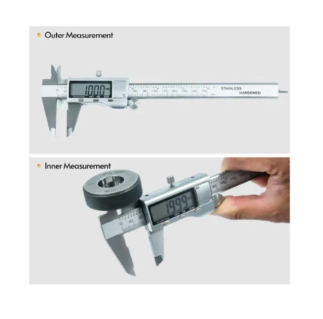 Calibrador Vernier Electrónico Digital De Acero Inoxidable