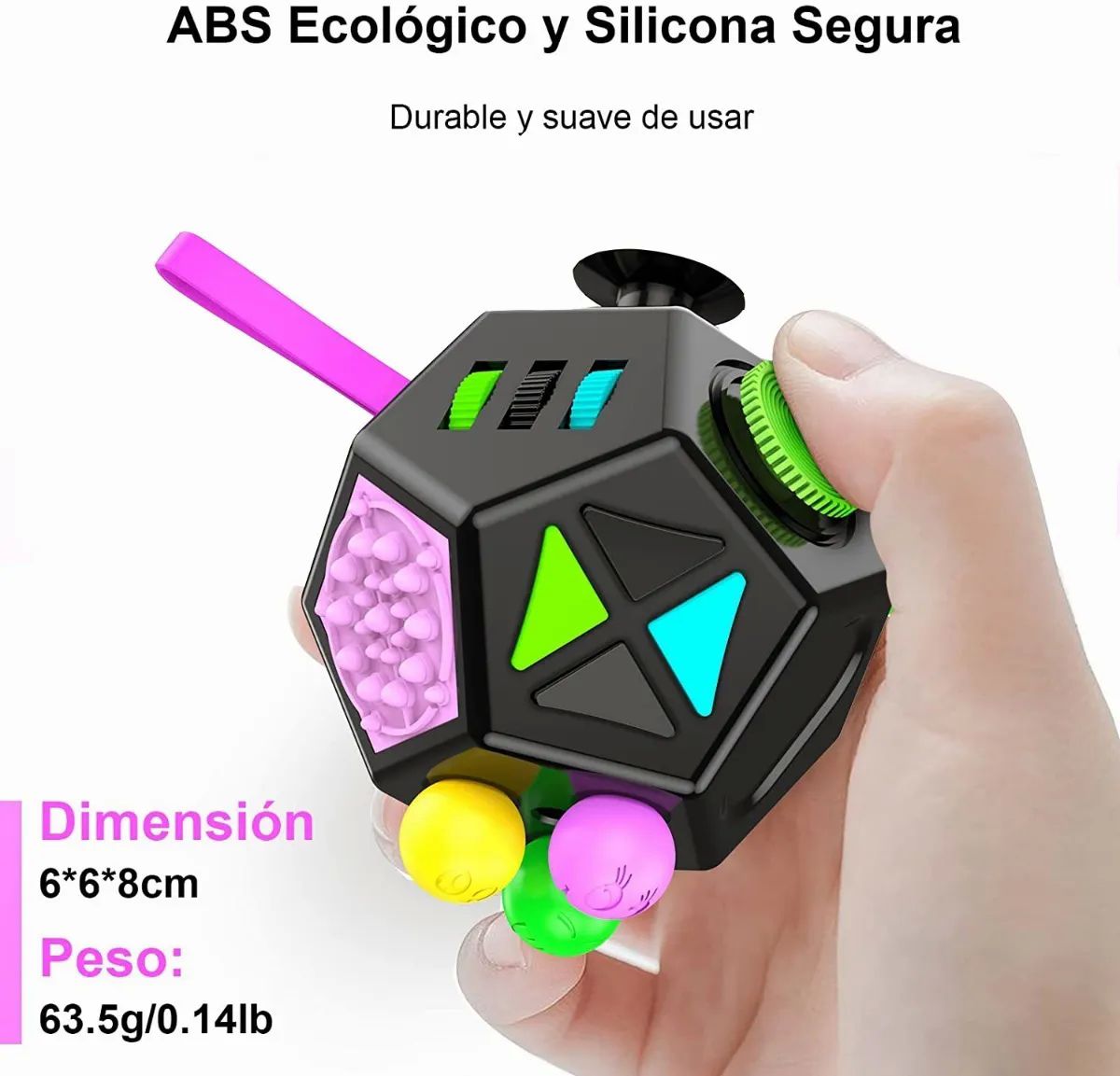 Juguete De 12 Lados Alivio Del Estrés Y La Ansiedad