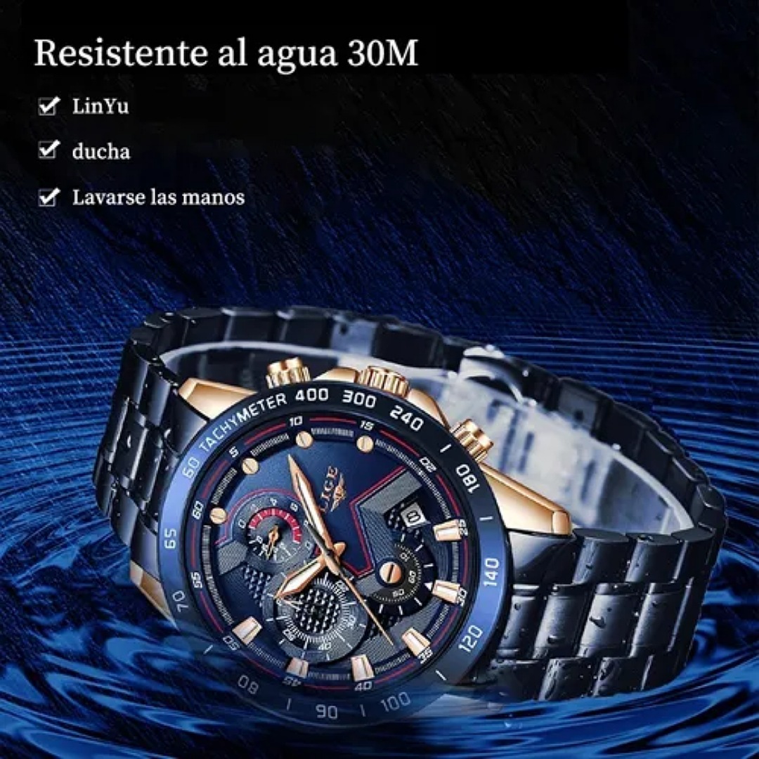 Lige - Reloj Deportivo Impermeable Para Hombre