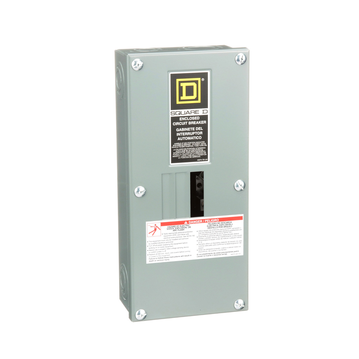Centro de carga QO, gabinete p/ Interruptor termomagnetico 100 A, 3F, 4H, 3SP Nema 1 sobreponer