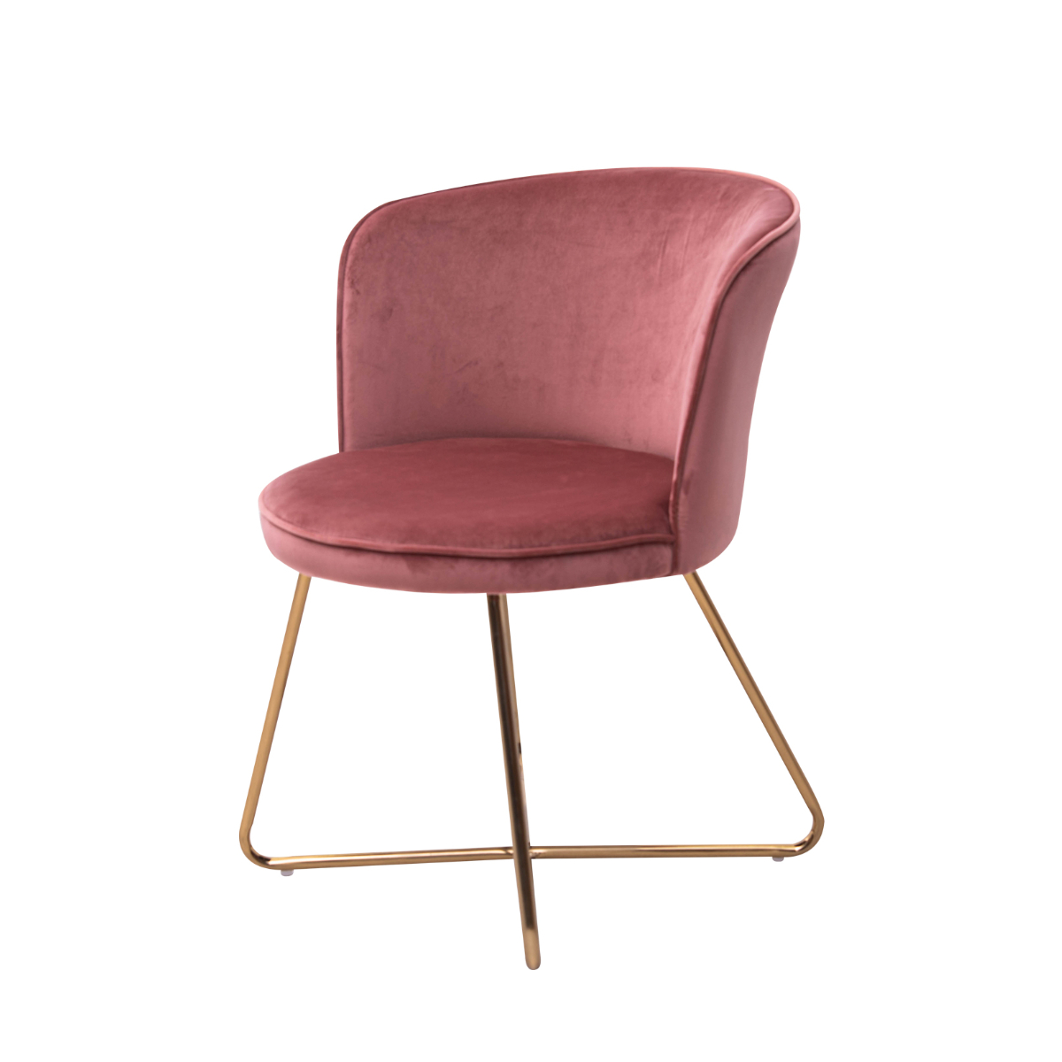2 Sillones Vesper de Tela en color Rosa