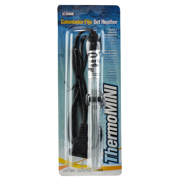 Calentador Fijo 100 W Thermo-Mini Acuario Peces