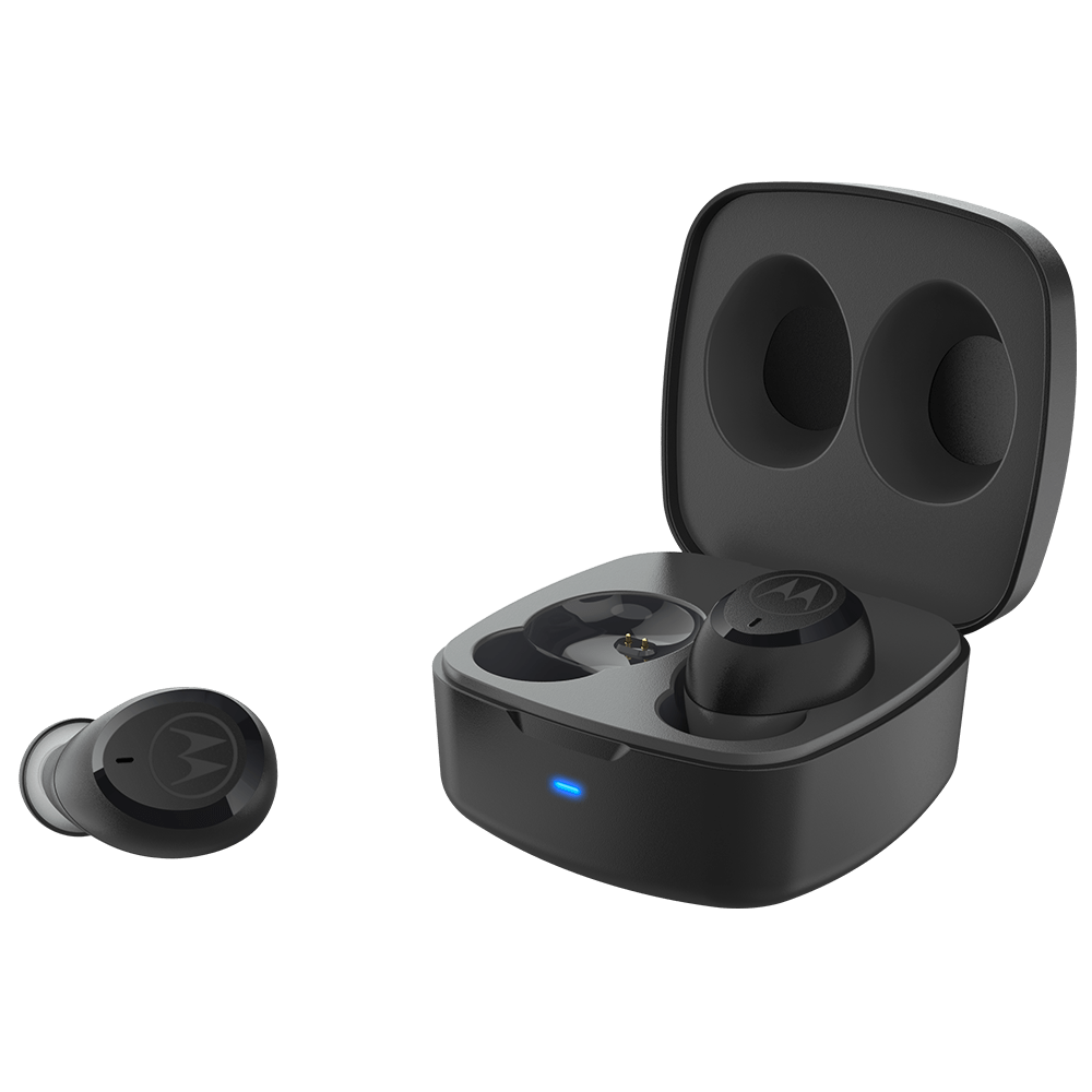 AUDIFONOS TRUE WIRELESS MOTOROLA MOTOBUDS 100 NEGRO