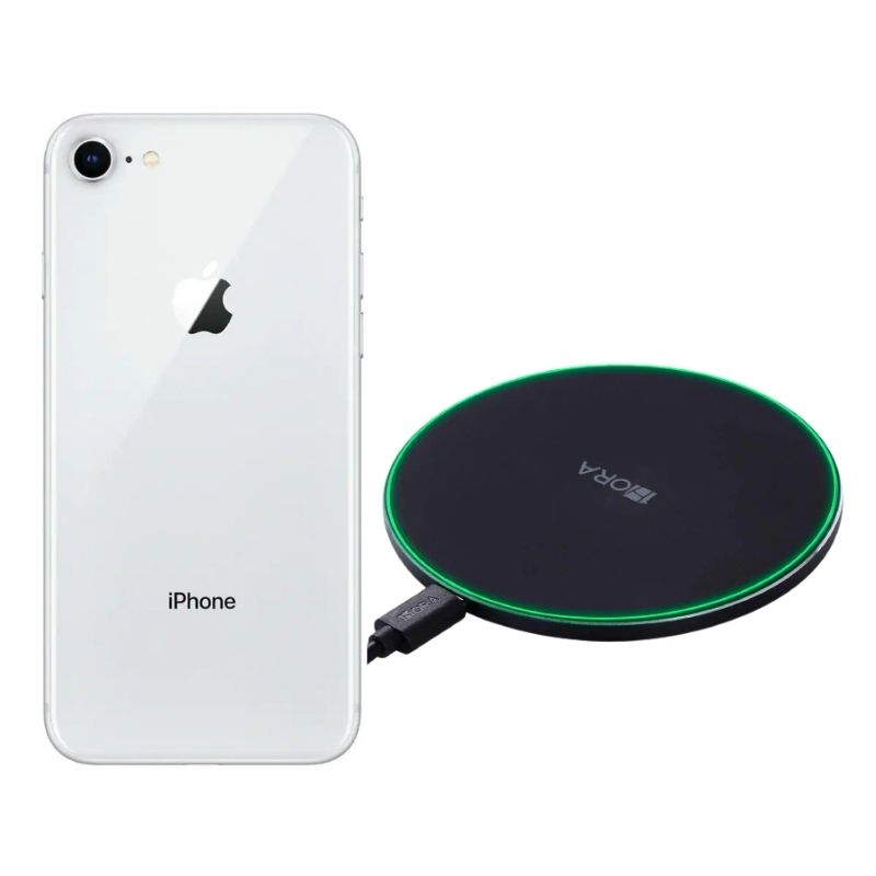 iPhone 8 Plata Reacondicionado Grado A 64gb + Cargador Genérico