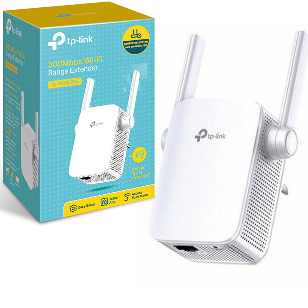 EXTENSOR DE RANGO TP-LINK INALÁMBRICO TL-WA855RE 300MBPS WI-FI 10/100MBPS
