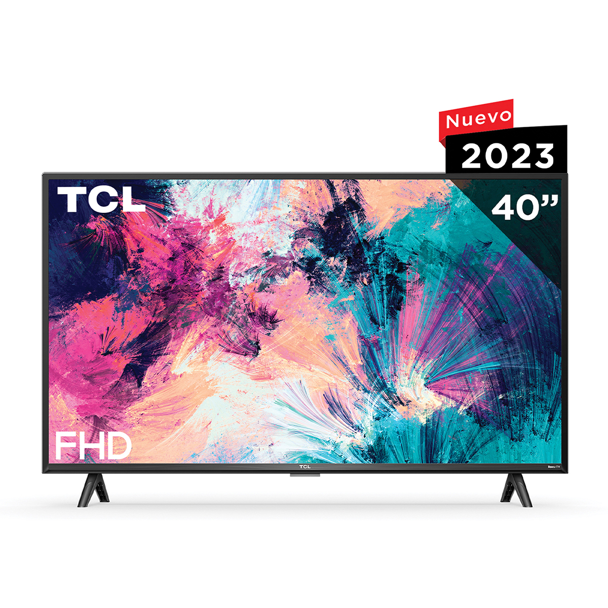 Pantalla TCL 40" FHD Roku TV, Wifi Doble Banda  40S351, (Reacondicionado A, Empaque Dañado).