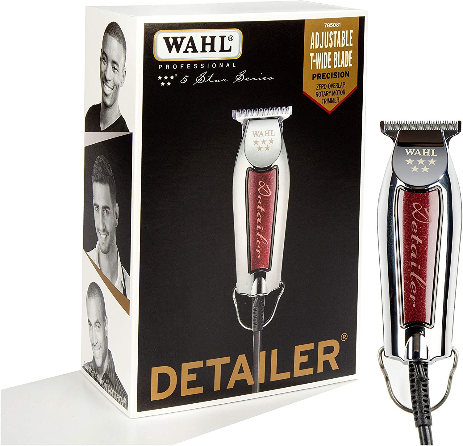 Recortadora Wahl Professional 5 Star Detailer 8081 bordó y plateada 110V