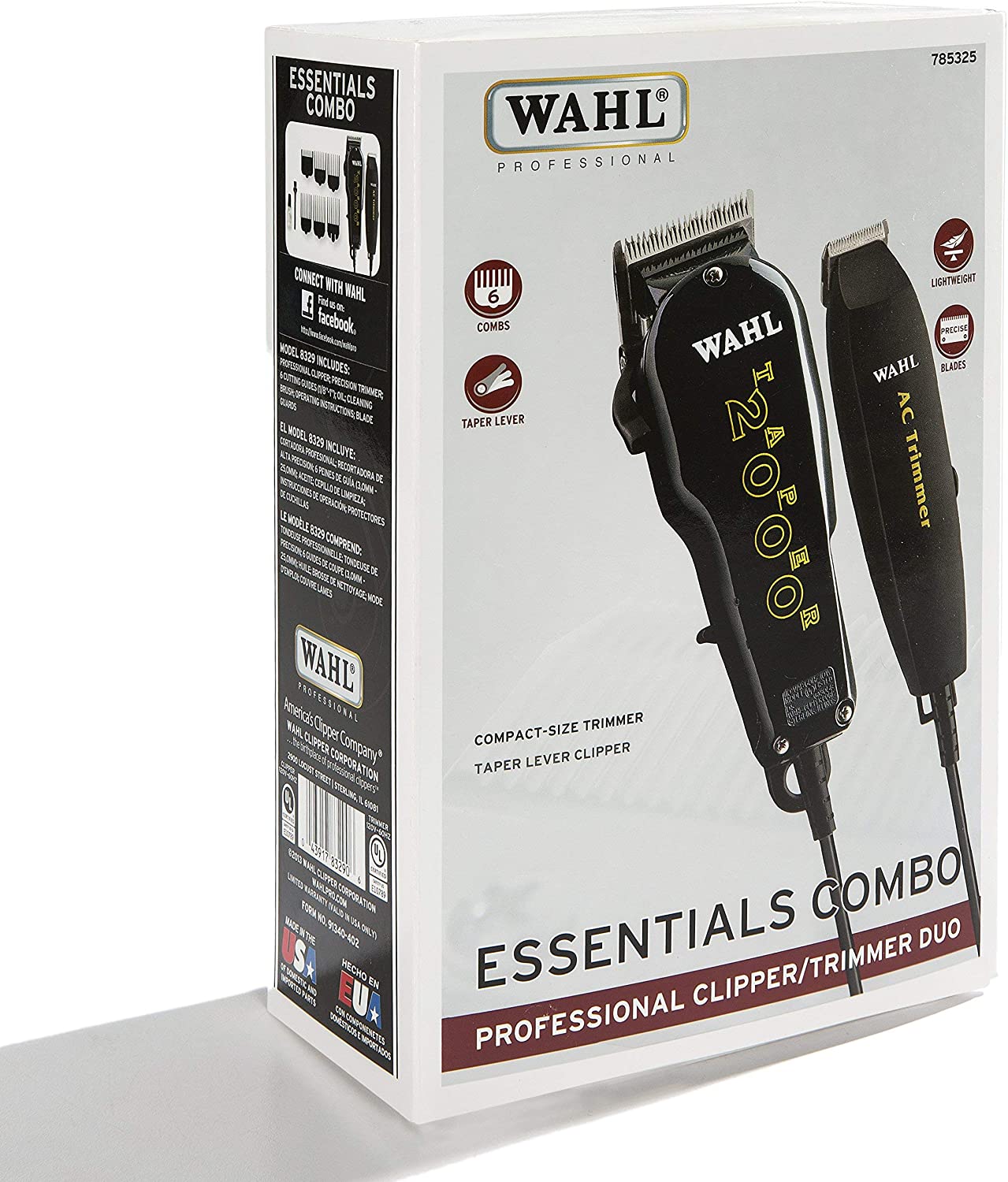 Máquina Cortapelo Wahl Essential Combo Taper 2000/ac Trimmer