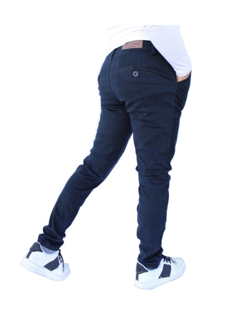 Pantalón Skinny de Gabardina Stretch para Hombre John Silver.