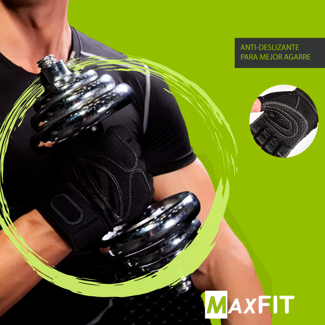 Guantes Gym Tacticos Pesas Crossfit Gimnasio Maxfit St-004