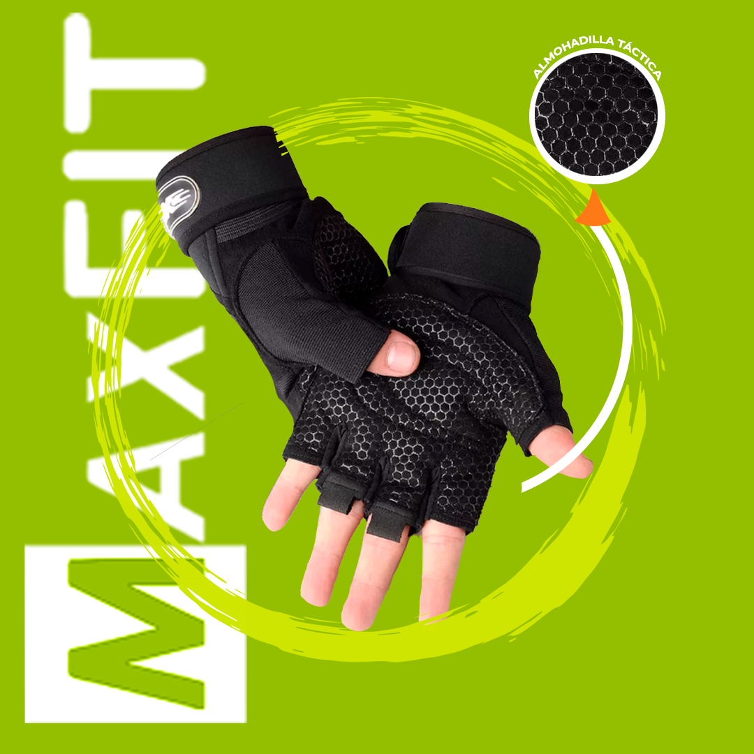 Guantes Gym Tacticos Pesas Crossfit Gimnasio Maxfit St-004