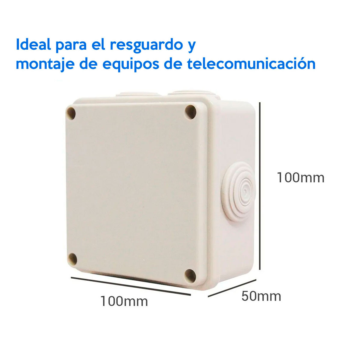 Pack 4 Cajas Estancas Ip55 Para Exterior Sello De Goma Ens-pcb1010 Enson