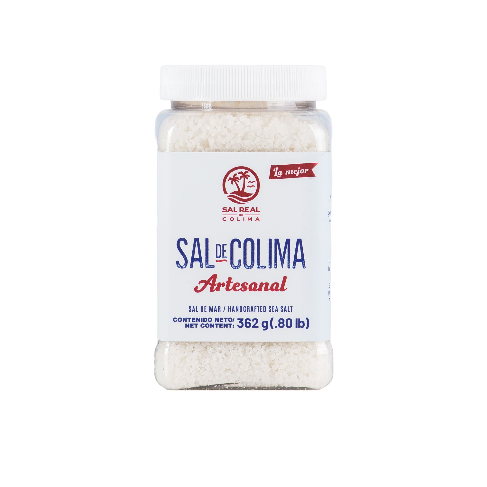 Sal de mar artesanal Sal Real de Colima frasco 362 g