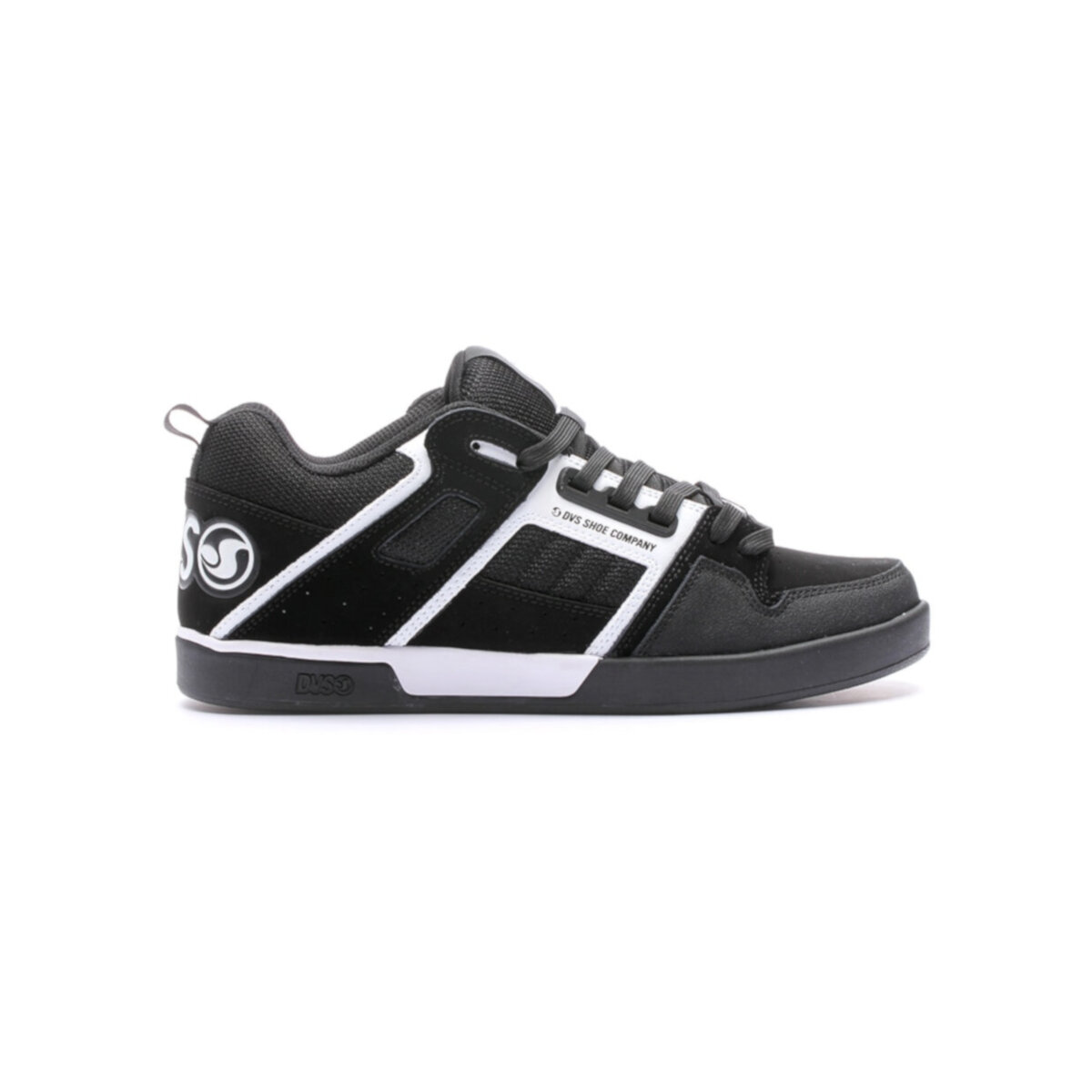 Tenis DVS Comanche 2.0+ 010 BLACK WHITE NBLACK NUBUCK.