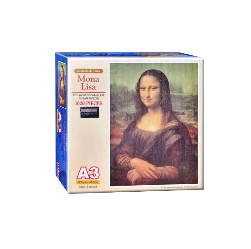Rompecabezas Mona Lisa de 1000 pzs. mini A3