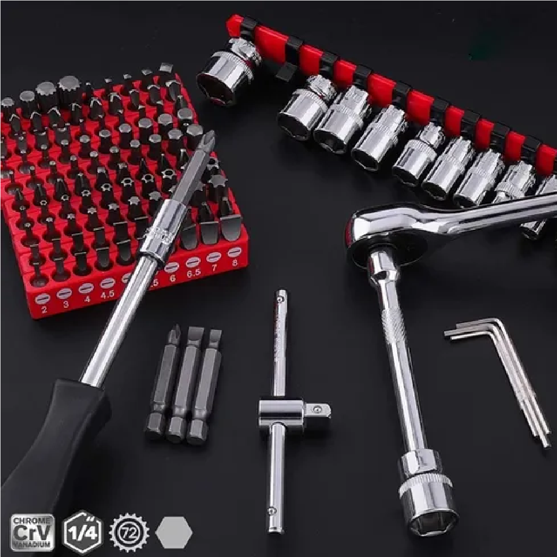 Autocle Juego De Herramientas Mecanica Dados Kit 126pcs