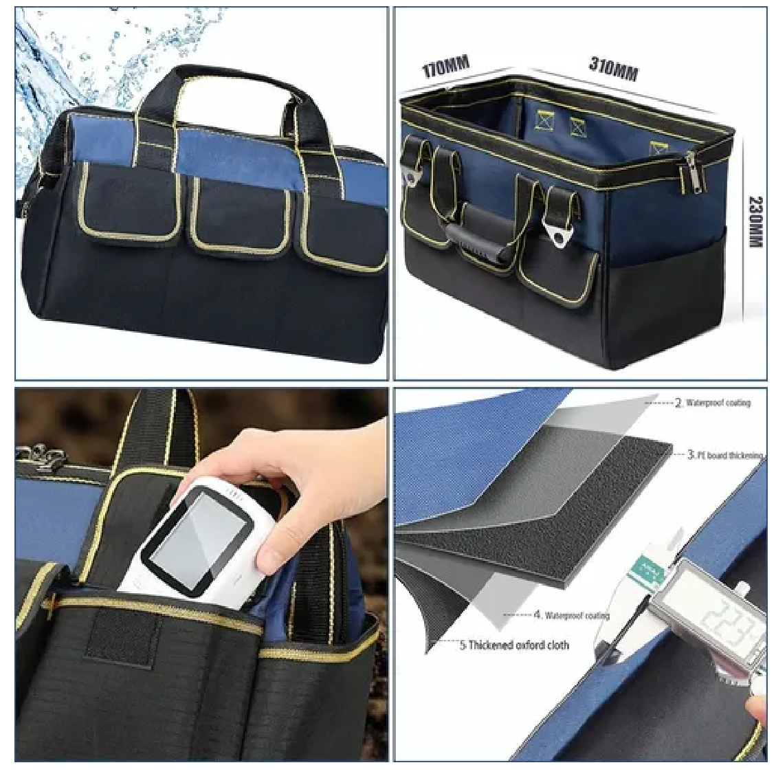  Mochila Organizador  Bolsa De Herramientas Para Electricista